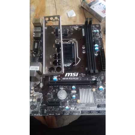 Carte Mère MSI H81M-P33 (MS-7817) Pour Pièces, Socket Endommagé