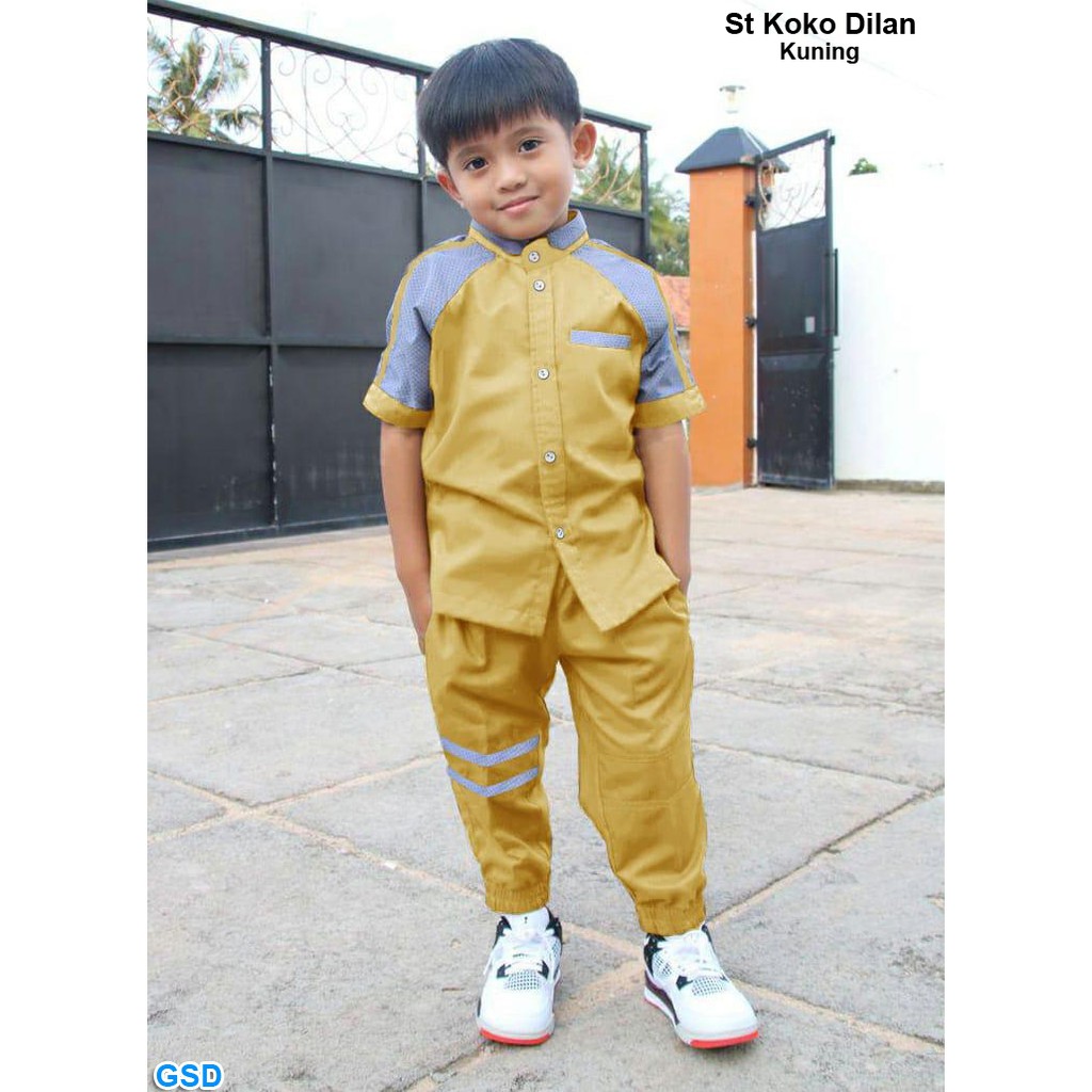 Jual NCR Setelan Baju Muslim Casual Anak Laki-laki Usia 4-6th