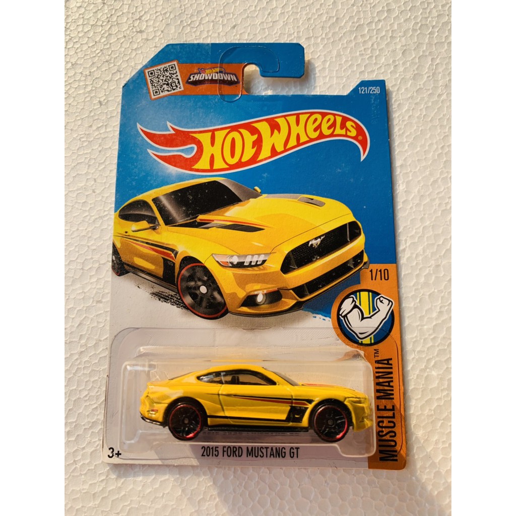 HOT WHEELS HOTWHEELS 2015 FORD MUSTANG GT KUNING MUSCLE MANIA CAR DIECAST  MOBIL HOTWEEL LANGKA MURAH