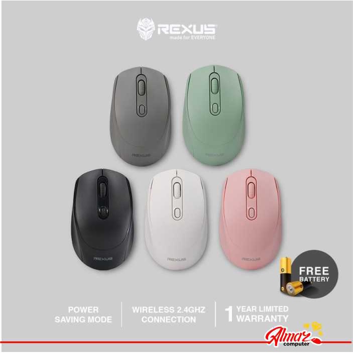Jual Rexus Mouse Wireless Office Q35 Silent Click | Shopee Indonesia