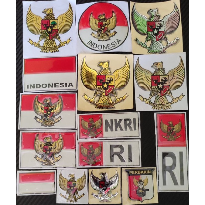 Jual Emblem Timbul Logo Garuda Bendera Indonesia Nkri Ri Perbakin Murah