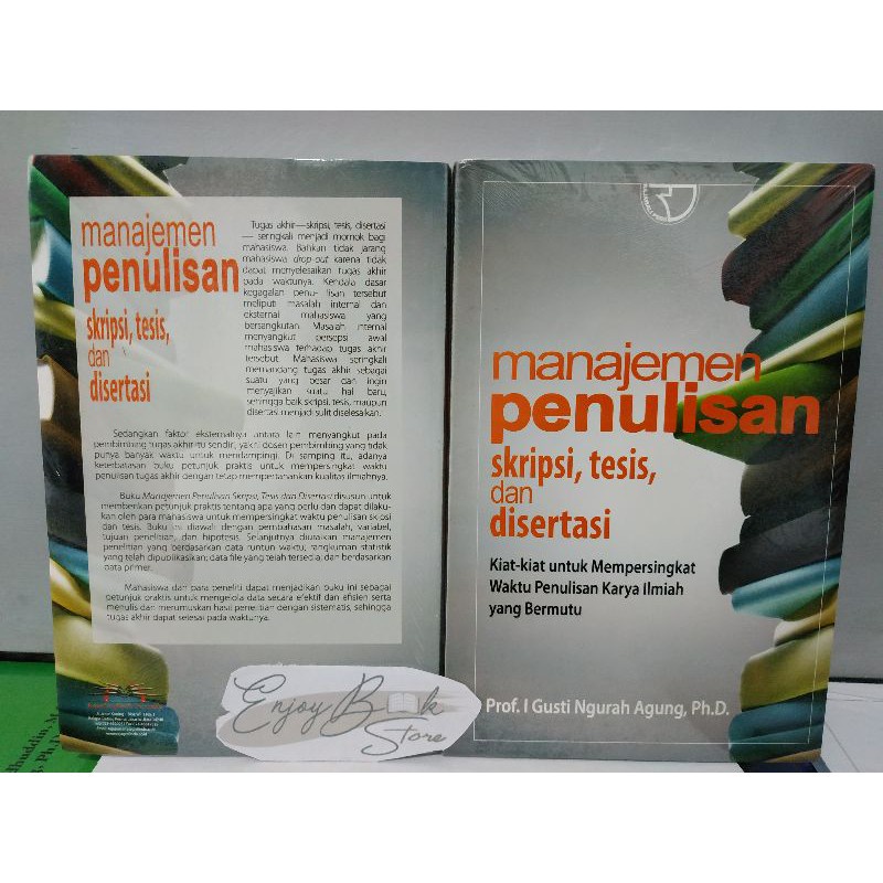 Jual Buku Manajemen Penulisan Skripsi, Tesis, Dan Disertasi - Prof. I ...