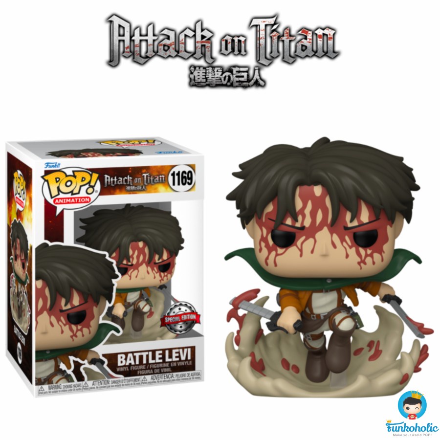 Levi Funko Pop Animation Attack on Titan 3.75 Inches - Funko Pop 1315