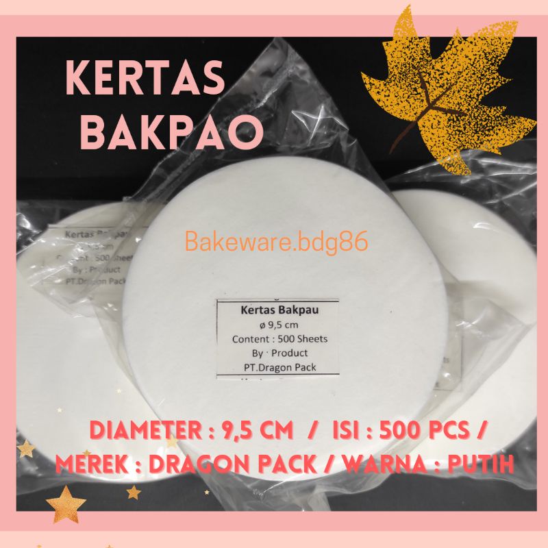 Jual Kertas Bapao Alas Bakpau 9 5 Cm Dragon Pack 500 Pcs Kertas Bakpao