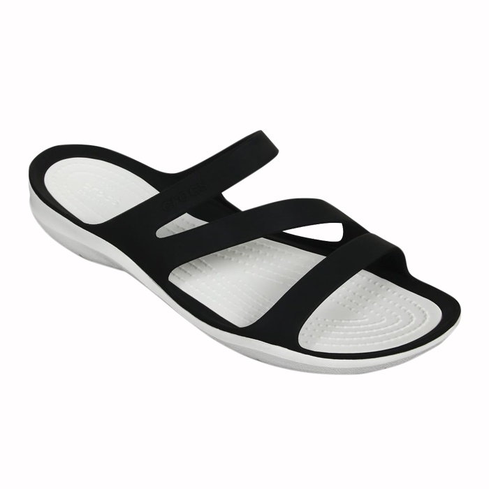 Crocs Swiftwater Women Sandal Fashion Wanita Flat Sandal Fashion  Korea Black