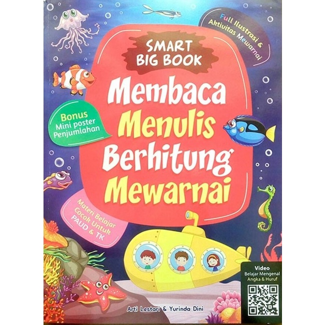 Jual Smart Big Book Membaca Menulis Berhitung Mewarnai - Arti Lestari ...