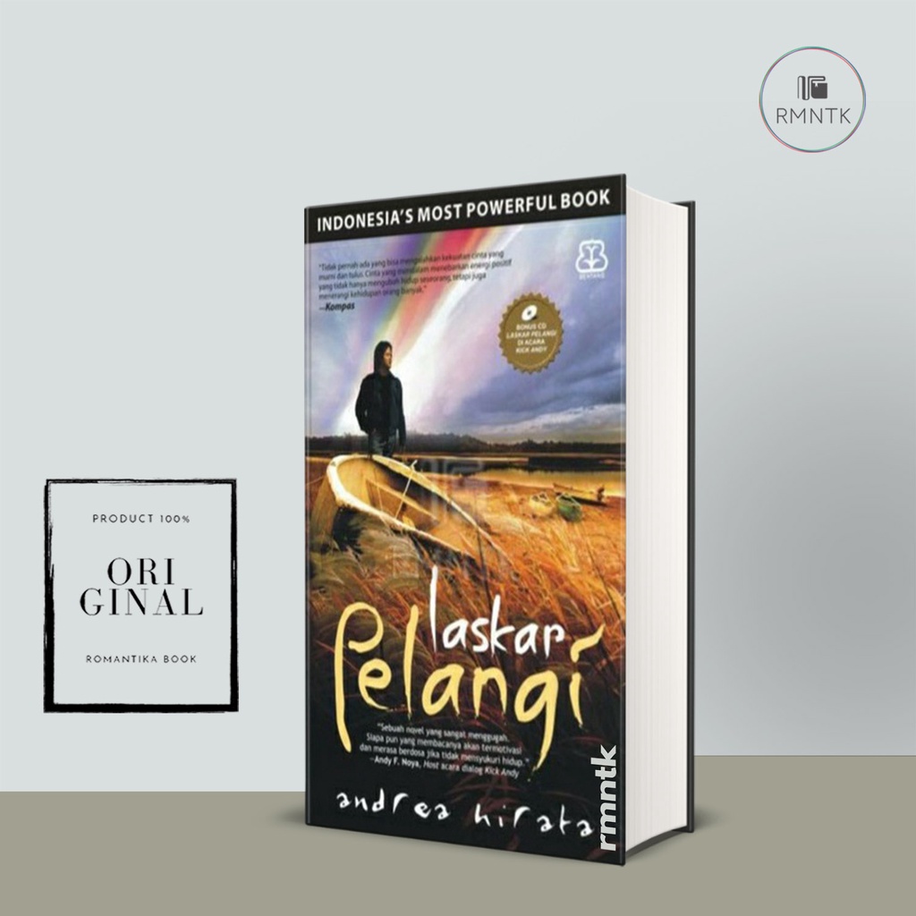 Jual Novel Laskar Pelangi Hard Cover Original Andrea Hirata Edisi