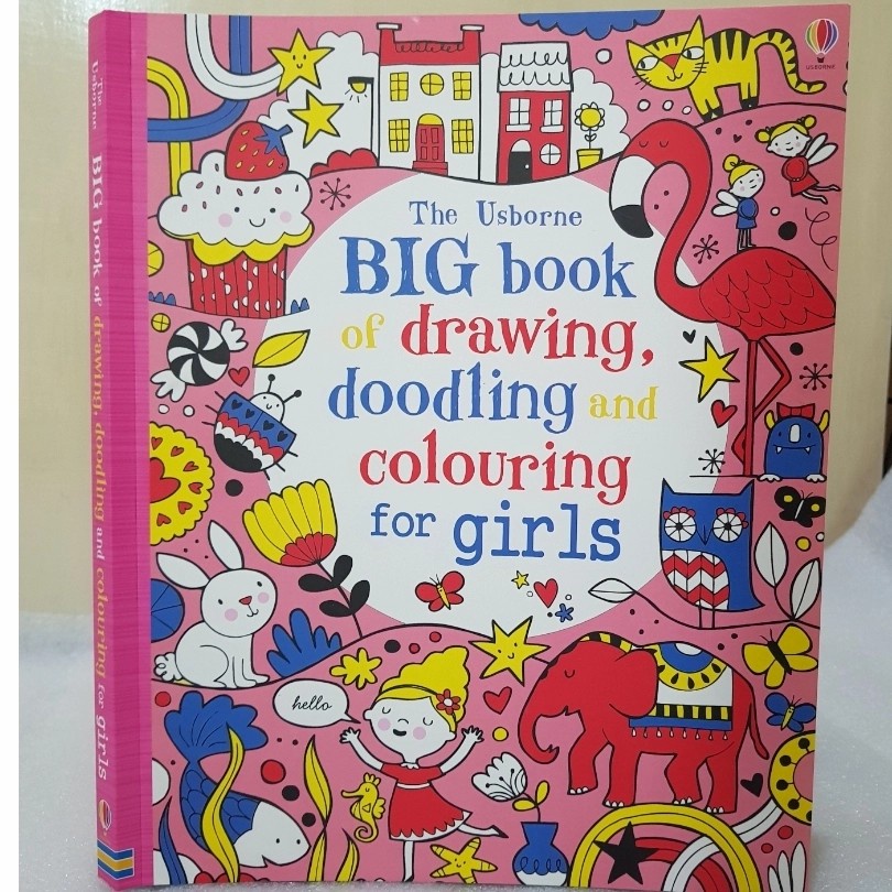 Jual USBORNE BIG BOOK OF DRAWING DOODLING AND COLOURING / BUKU BESAR