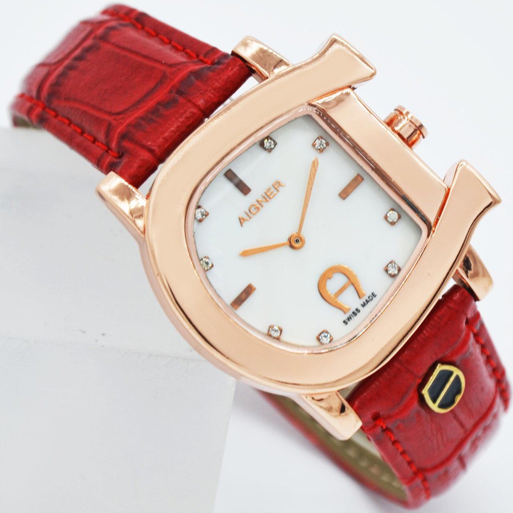 PROMO KHUSUS JAM TANGAN AIGNER WANITA TALI KULIT BEST SELLER