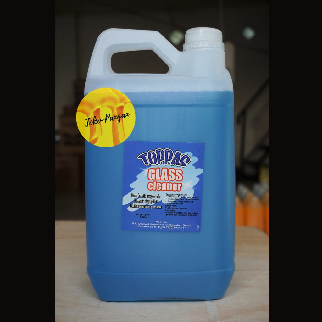Jual Glass Cleaner / Pembersih Kaca Toppas 5 Liter | Shopee Indonesia