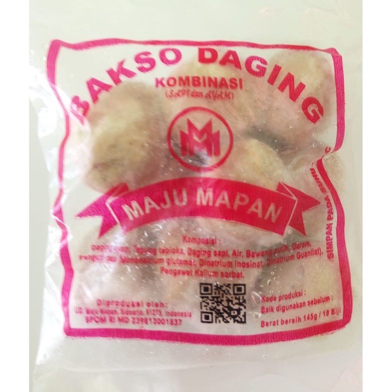 Jual Bakso Maju Mapan 10biji Bakso Maju Mapan Merah 145gr Shopee