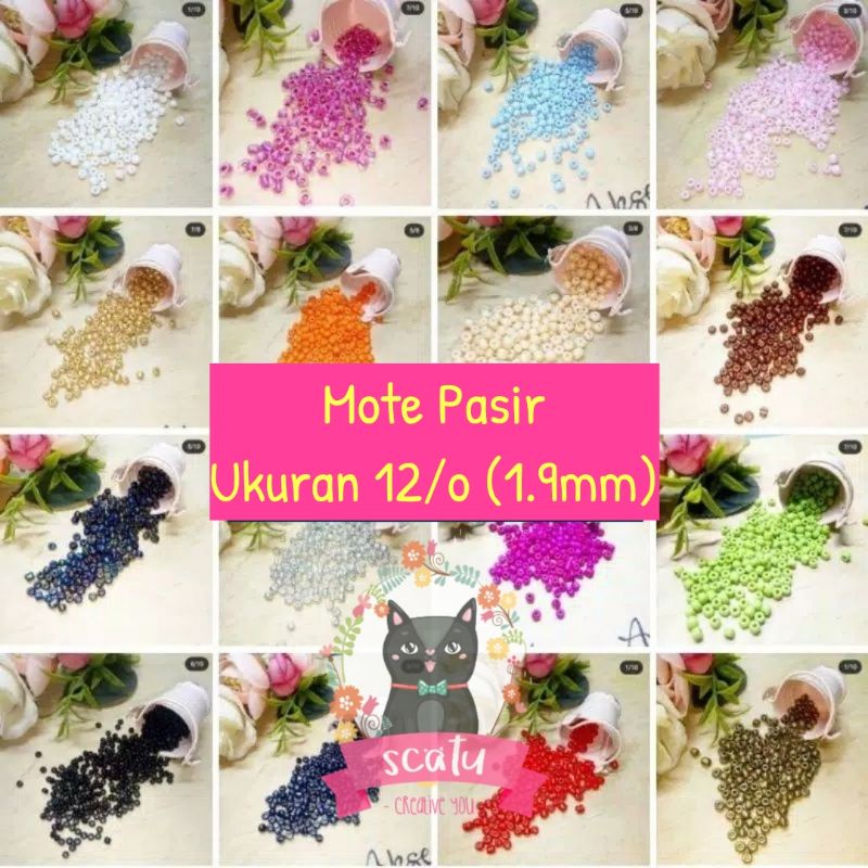 Jual Mote / Manik Pasir Ukuran 12/o (1.9mm) (Harga Per 25gram) | Shopee ...