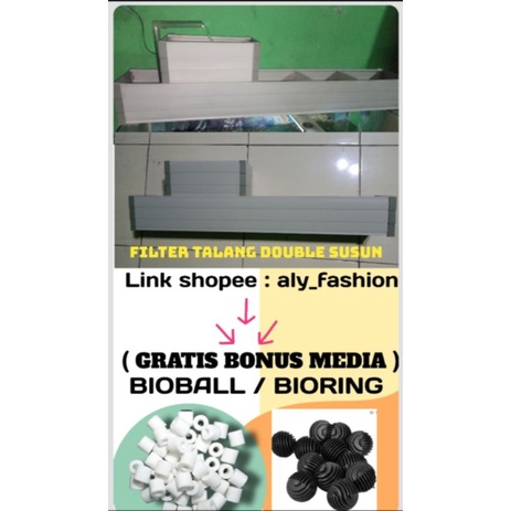 Jual Filter Talang Susun Cm Bonus Bioball Bioring Uk Cm Sd Cm