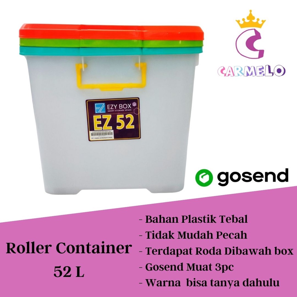 Jual Container Box 52L EZ / Roller Box/ Container Box/ Container ...