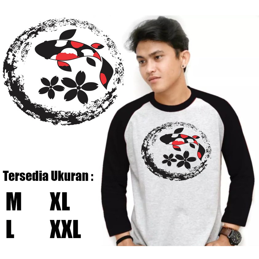 Jual Myco | Kaos Raglan | Gambar Ikan | Kaos lengan panjang | Atasan ...