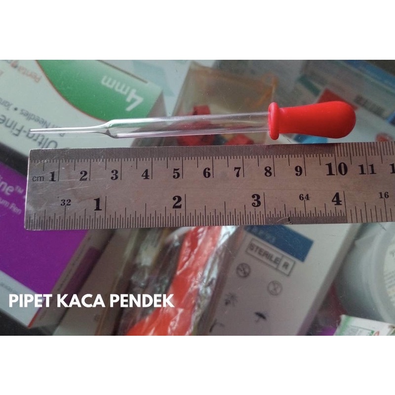 Jual Pipet Tetes Kaca Panjang Pendek Dot Merah Shopee Indonesia