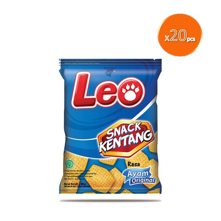 Jual Leo Kripik Kentang Ayam Original 20 x 10 gr | Shopee Indonesia