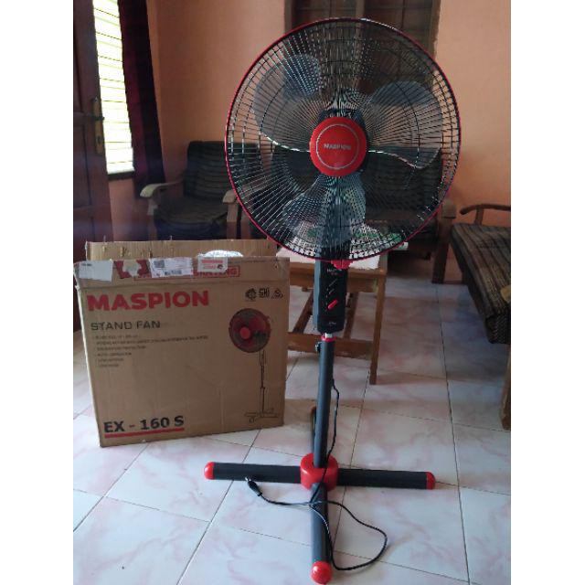 Jual Maspion Stand Fan 16 Ex 160 S Kaki Silang Kipas Angin Berdiri 3 Kecepatan 3 Speed Shopee 6087