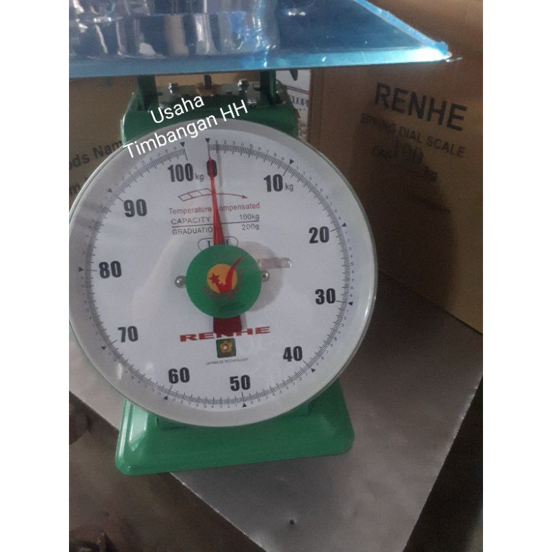 Jual Timbangan Duduk Jarum Pegas 100kg Renhe Vietnam Quality Ren He Shopee Indonesia 1569