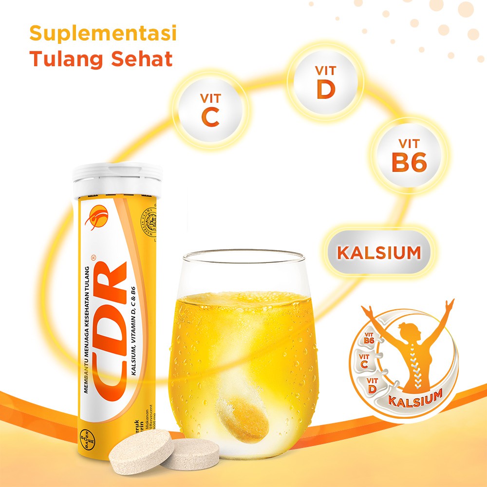 Jual CDR Rasa Jeruk 10 Tablet / Vitamin / Vitamin C / Suplemen / Daya ...