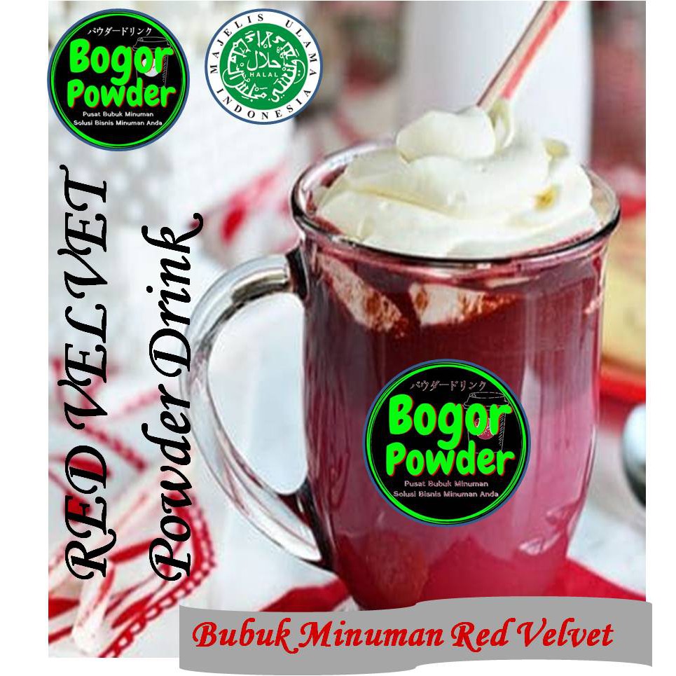 Jual Red Velvet Powder - Red Velvet Bubuk Minuman 1 Kg - Powder Red ...