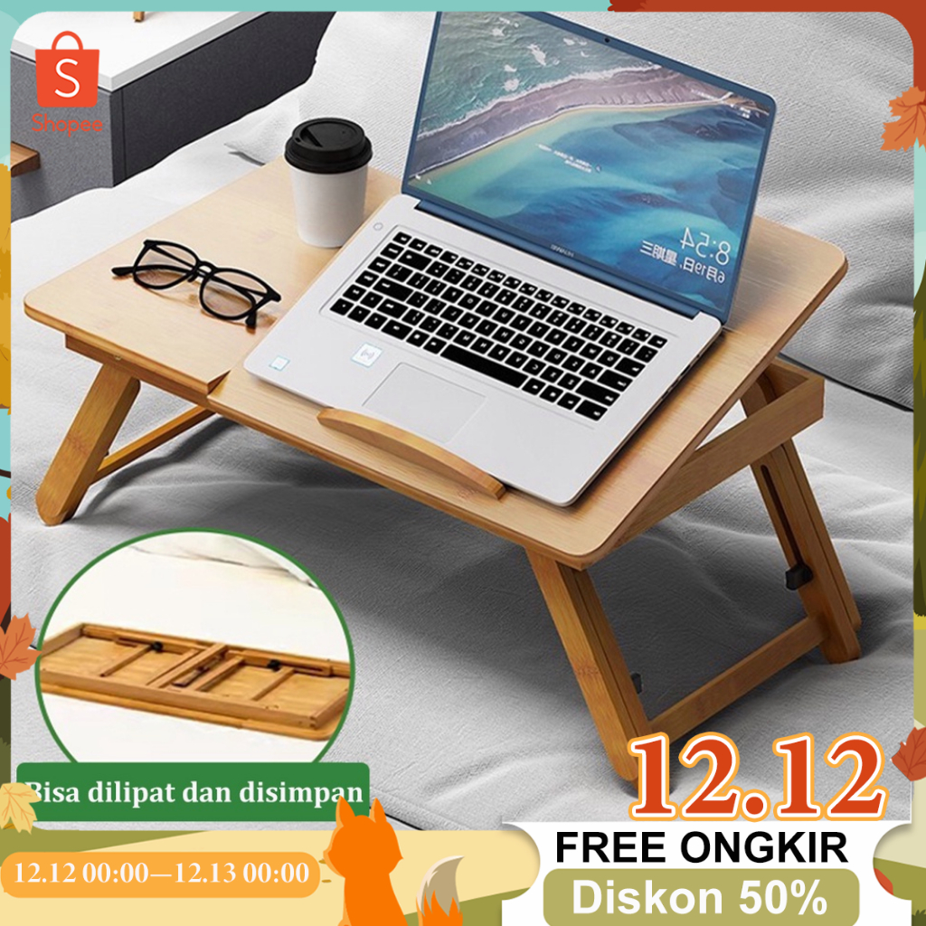 Jual IH Meja Belajar Portable Meja Lipat Kayu Meja Laptop Meja Lipat ...