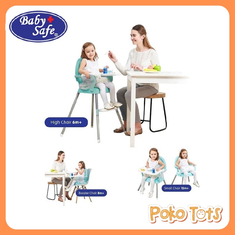 Jual Baby Safe High Chair 3 in 1 Kursi Tinggi Bayi Kursi Booster Anak 3