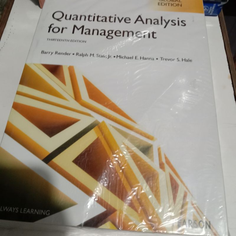 Jual Buku Quantitative For Analysis Management Shopee Indonesia 7067