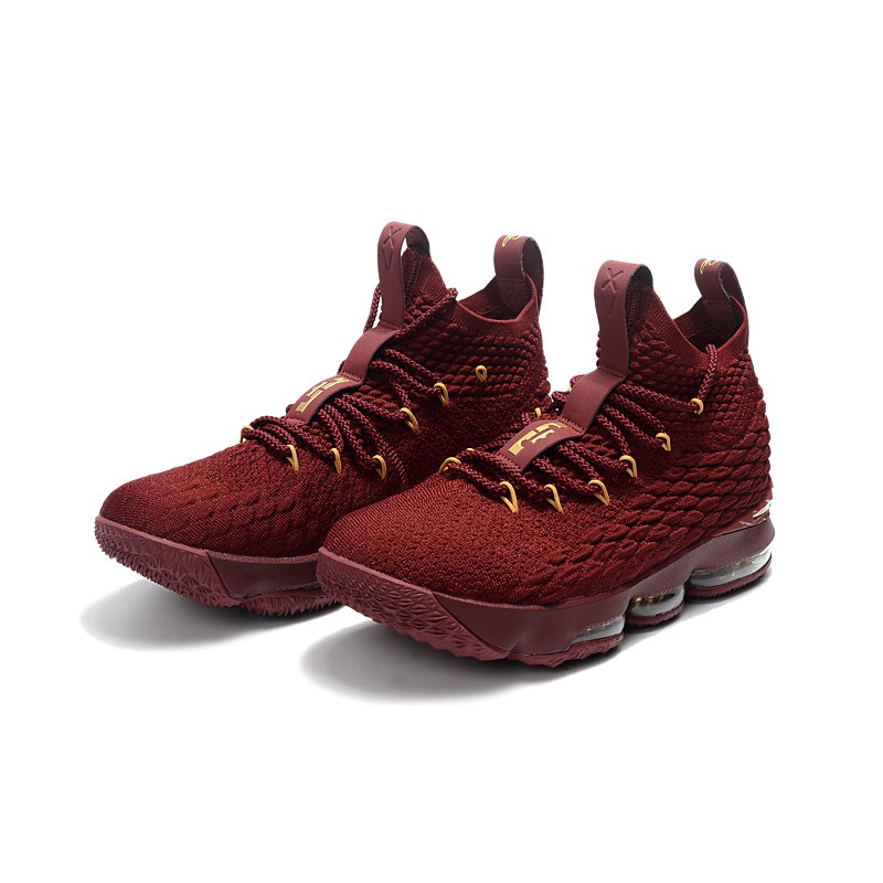 Lebron 15 clearance maroon and gold