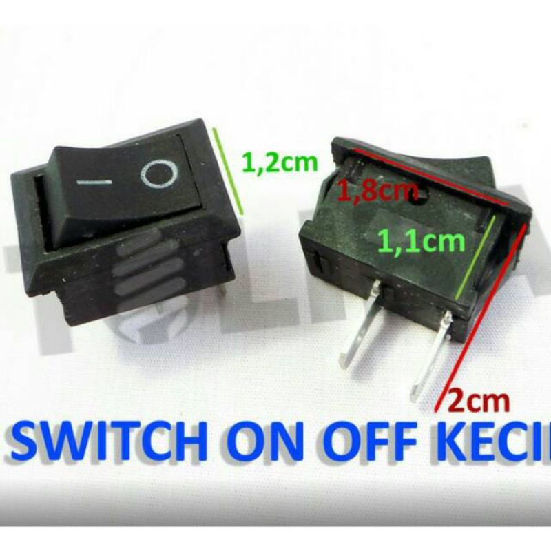Jual Saklar Switch On Off Kaki 2 Hitam | Shopee Indonesia