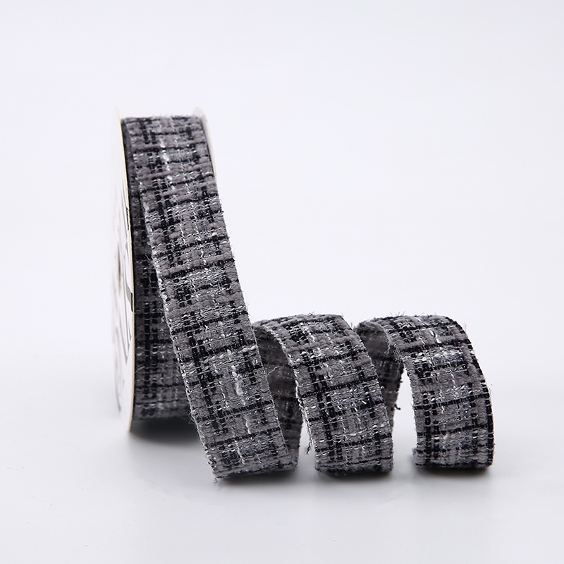 Jual KOREAN TWEED RIBBON PITA TWEED KOREAN RIBBON MOTIF GARIS TENGAH ...