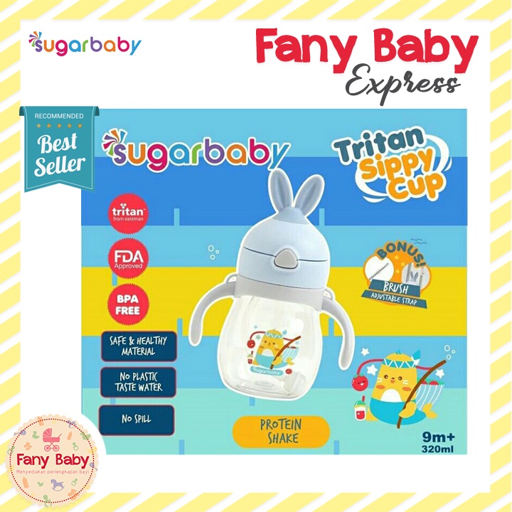 Jual SUGAR BABY TRITAN SIPPY CUP RABBIT 9M+ / 270ML | Shopee Indonesia