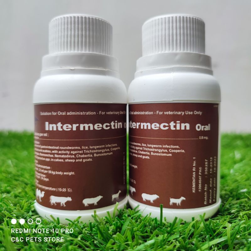 Jual Intermectin Oral 100 ml obat scabies/gudik untuk hewan peliharaan ...