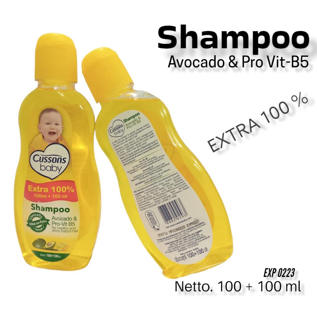 Jual Sampo Kuning Cussons Baby Alpukat Shampoo AVOCADO Oil & PRO VIT ...