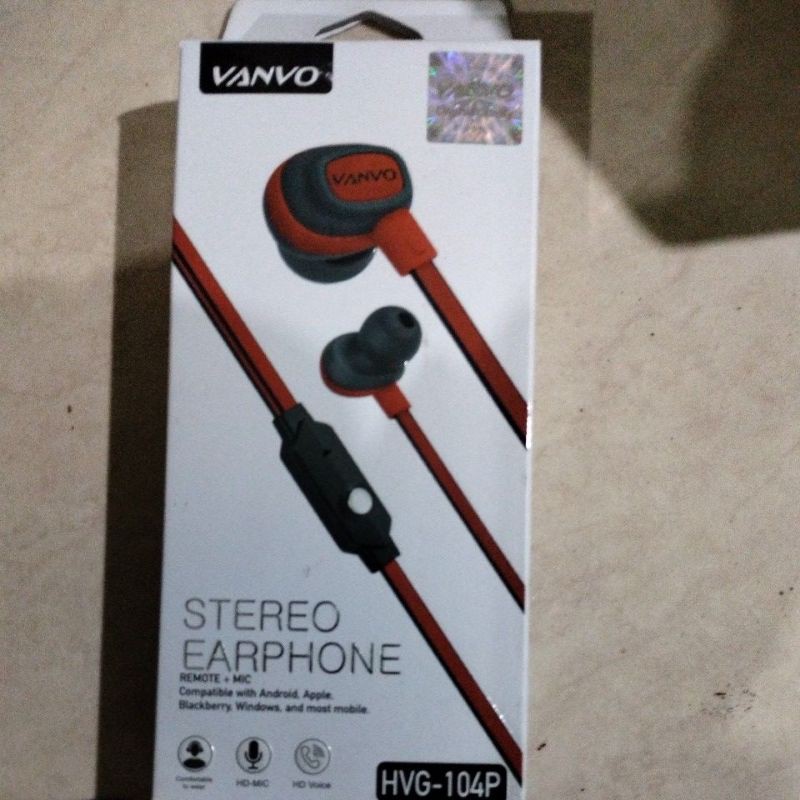 Jual Headset/Earphone/HF Vanvo Stereo Earphone With Mic | Shopee Indonesia
