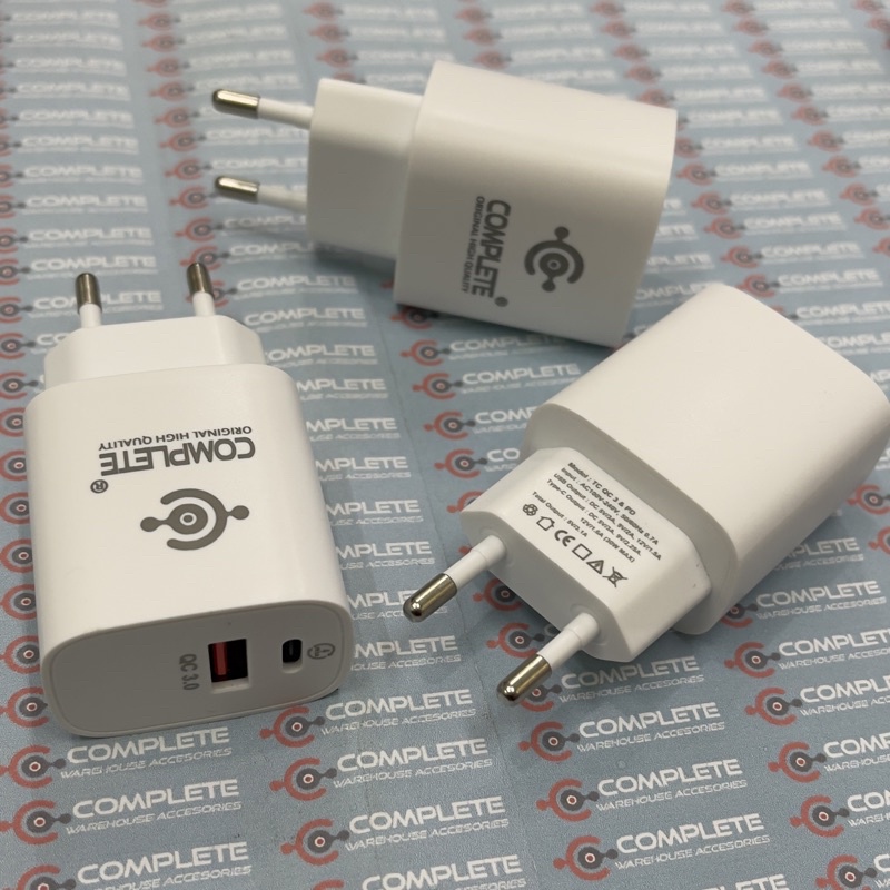 Jual ADAPTOR COMPLETE PD + QC QUALCOMM FAST CHARGING GARANSI RESMI ...