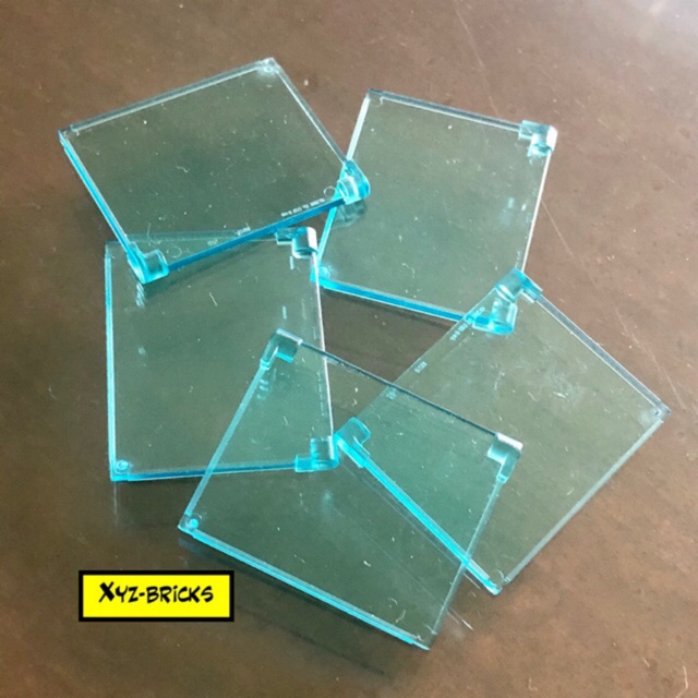 Jual LEGO PARTS 6253735 Glass for Frame 1x4x3 Transparent Light Blue