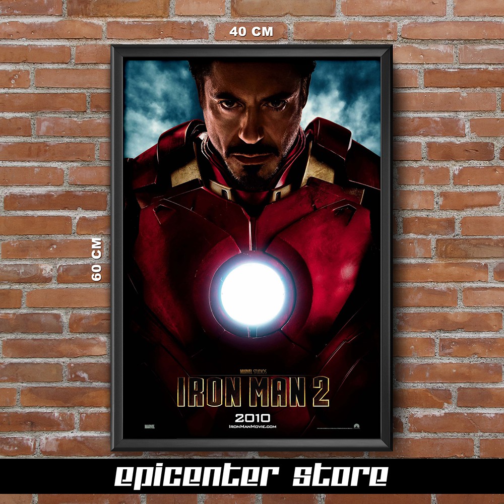 Jual Poster Film Iron Man 2 - Teaser 1 40x60 + Frame | Shopee Indonesia