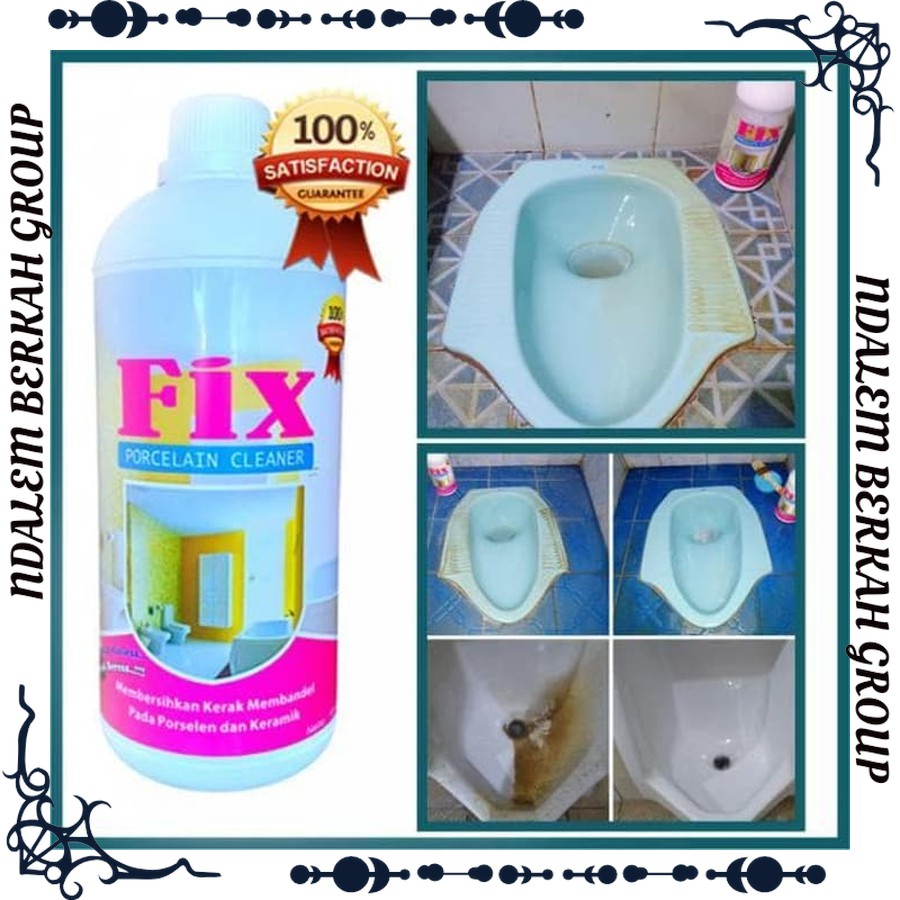 Jual FIX Porcelain Cleaner 1000ml Kualitas Premium | Shopee Indonesia