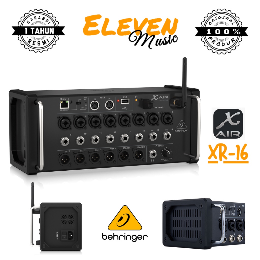Jual Behringer X AIR XR16 Digital Rackmount Mixer Shopee Indonesia