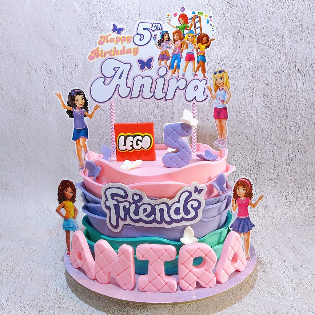 Lego friends cake topper hotsell