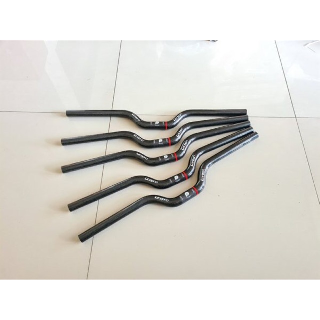 Jual Handlebar stang carbon 25.4 x 580 mm type mide rise riser | Shopee ...