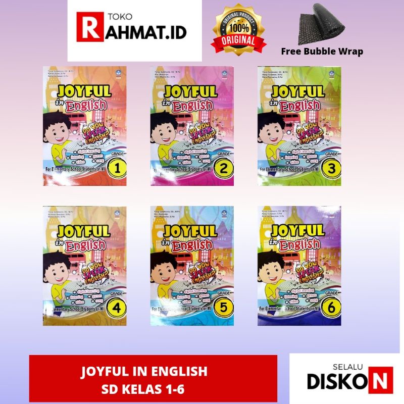 Jual SIAP KIRIM JOYFUL IN ENGLISH TERBARU SD MI KELAS 1 2 3 4 5 6