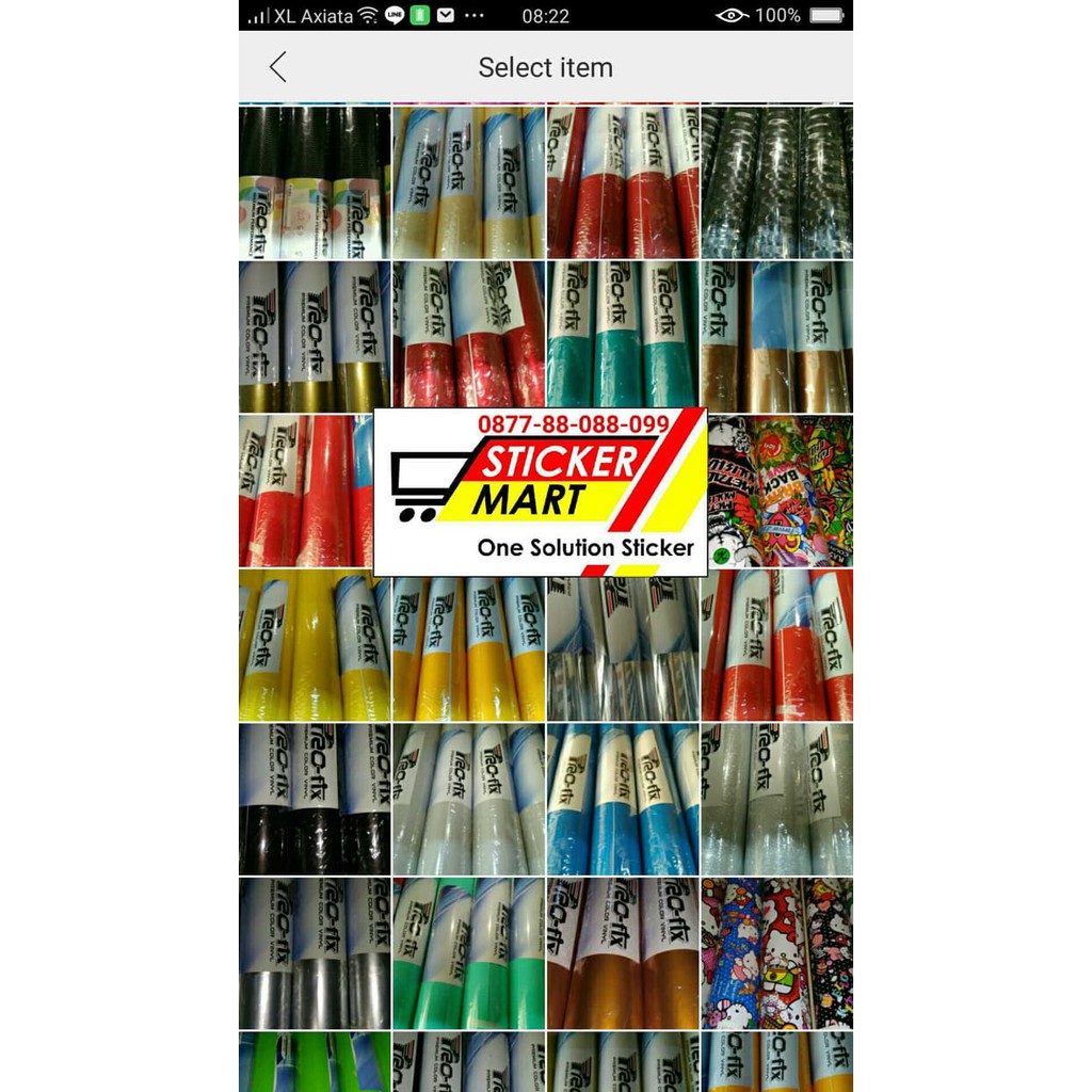 Jual Promo Sticker Vinyl Profix Roll Glossy warna (lebar 45cm) | Shopee ...