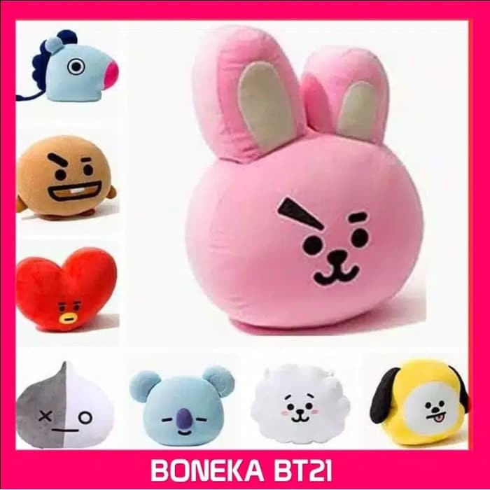 Jual BANTAL BONEKA KOREA BT21 BTS UNOFFICIAL TATA CHOOKY CHIMMY ...