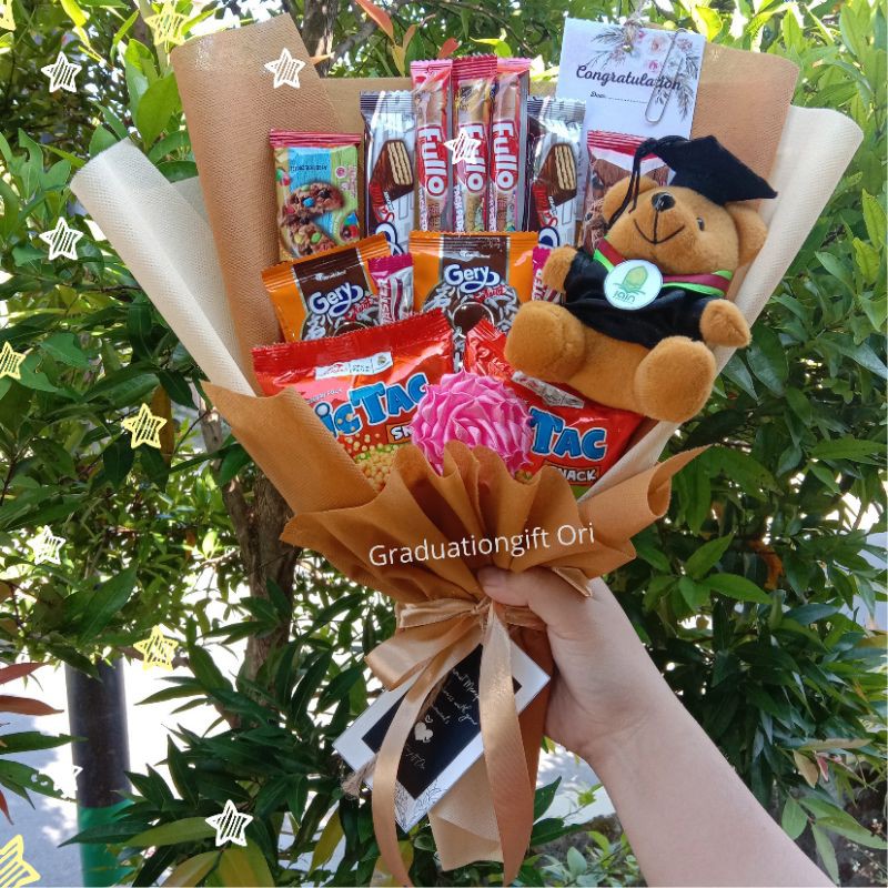 Jual Bucket Snack Hadiah Boneka Wisuda Custome | Shopee Indonesia