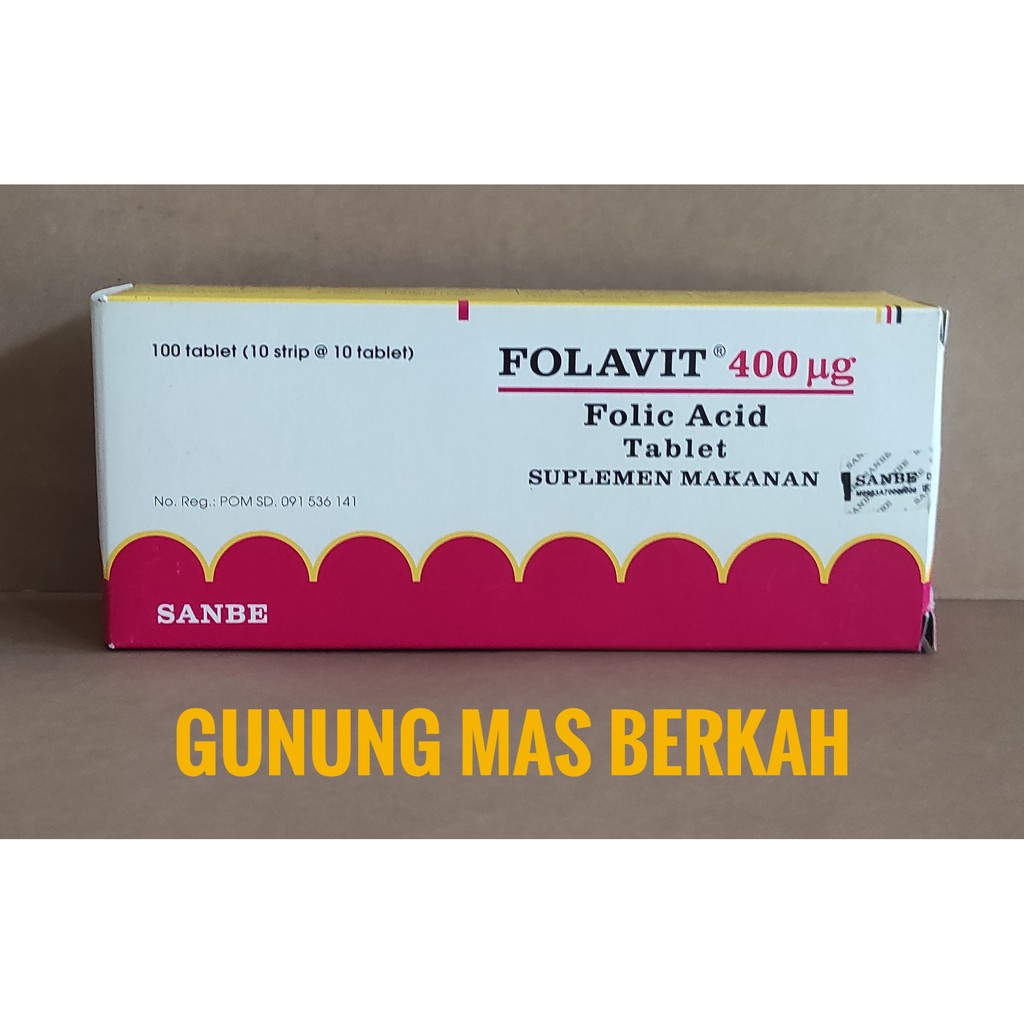 Jual Folavit Mg Isi Tablet Memenuhi Kebutuhan Asam Folat