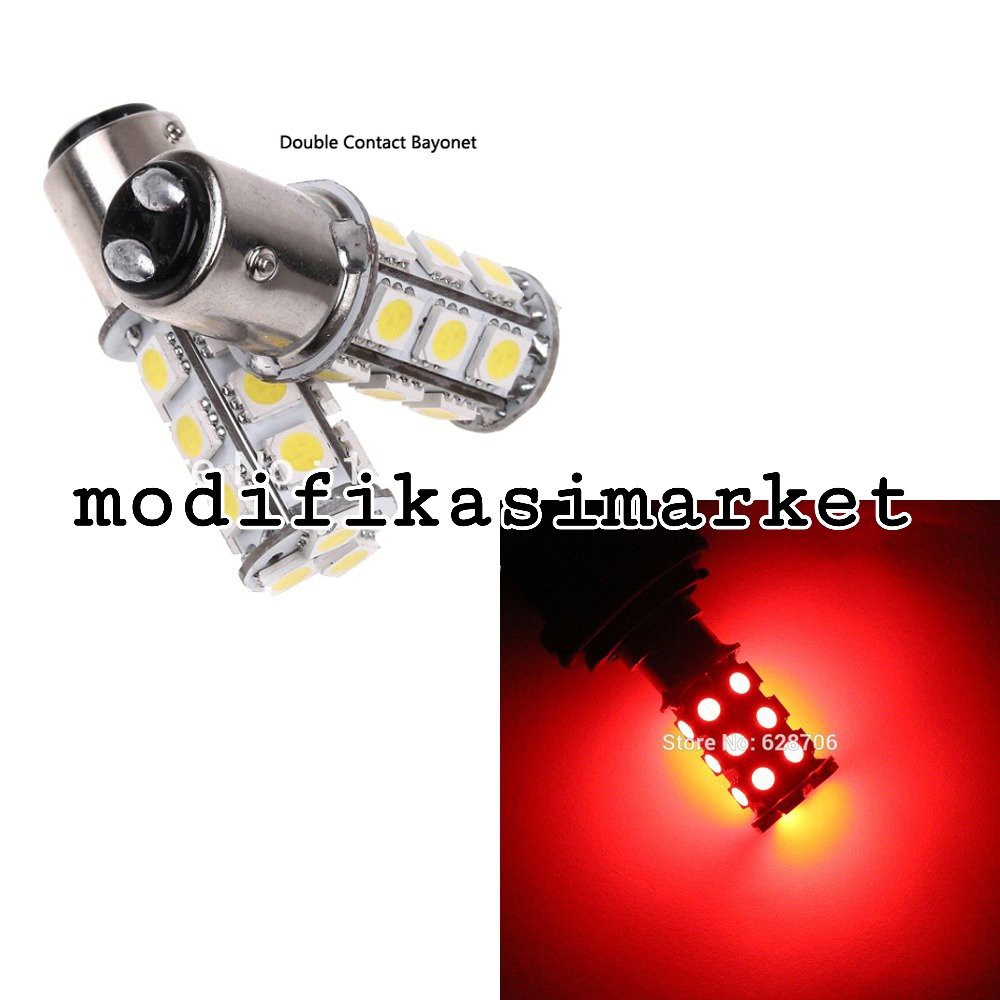 Jual LAMPU LED REM STOP BAYONET 18 MATA STROBO KEDIP MOBIL MOTOR ...