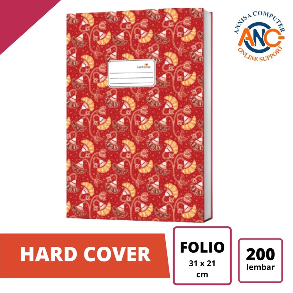 Jual Buku Folio Hand Cover PAPERLINE / Buku Akuntansi Isi 200 Lembar ...