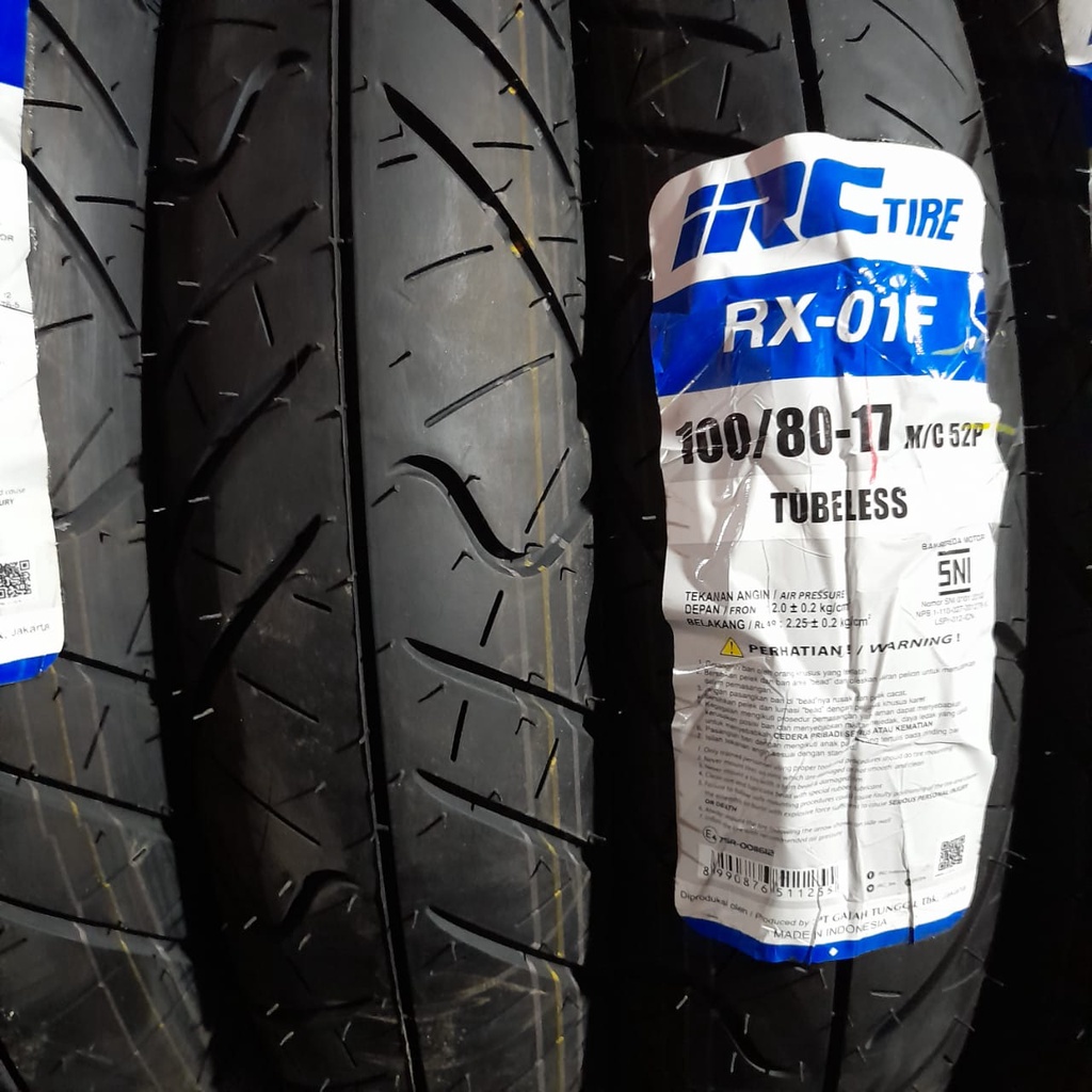 Jual Ban motor bebek tubeless IRC RX-01 100 80 17 Road Winner RX 01 ...